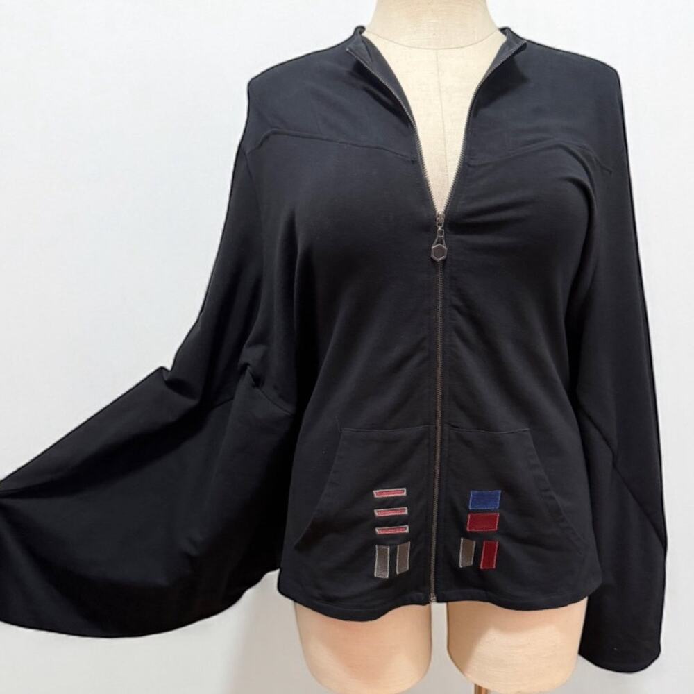 Her Universe Plus Size 4 (4X) Star Wars Darth Vader Zip Up‎ Knit Cape Jacket